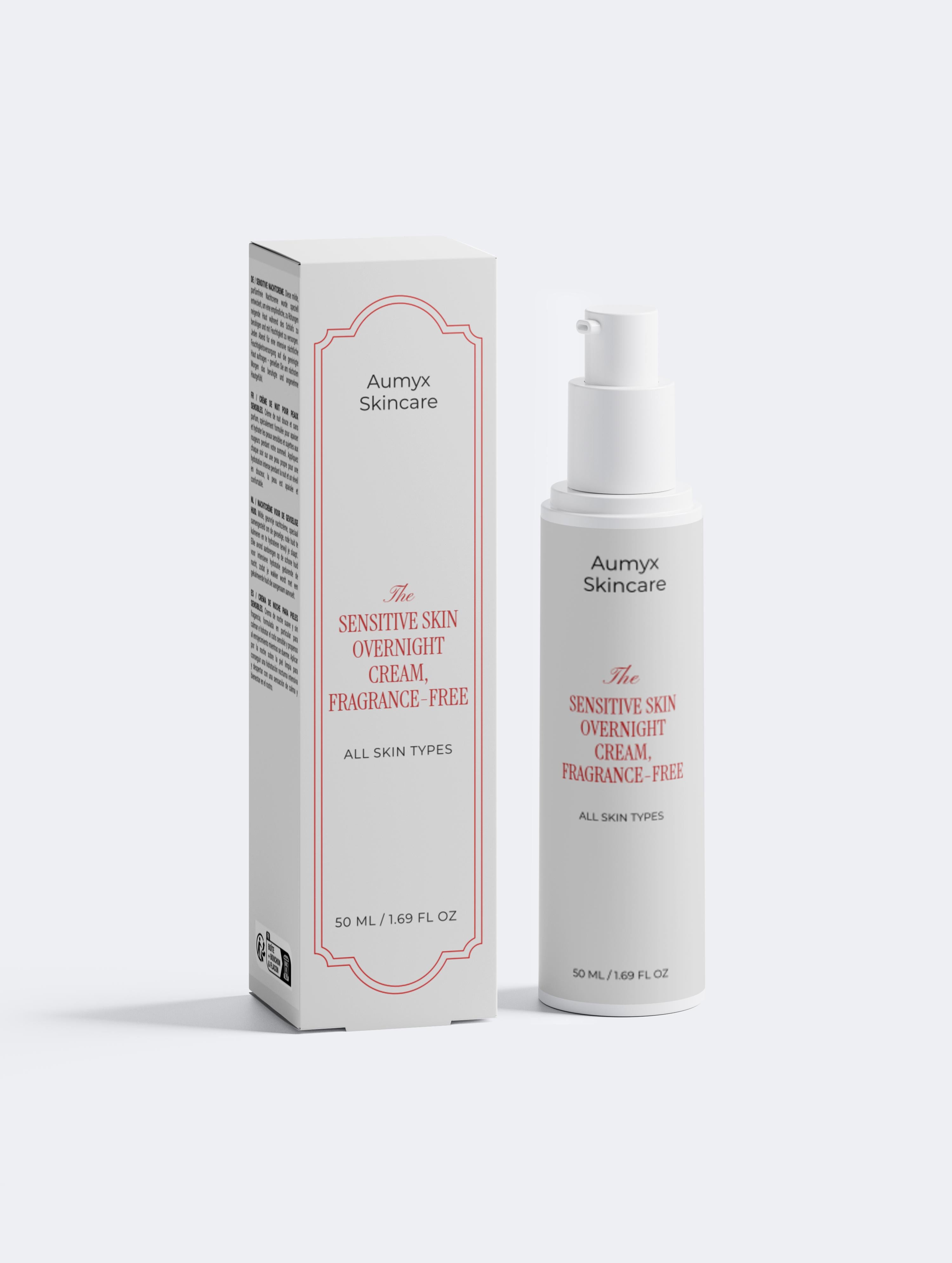 Sensitive Skin Overnight Cream, Fragrance-Free